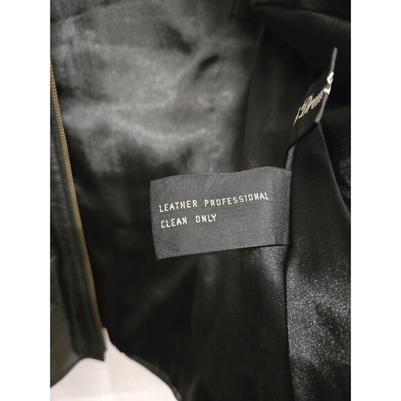 Vintage Carlo Amboldi Shafmaster Leather Co Womens M Black Leather Biker Jacket - Picture 11 of 11